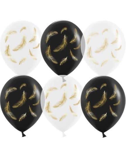 Золотые перья Черный Прозрачный кристалл