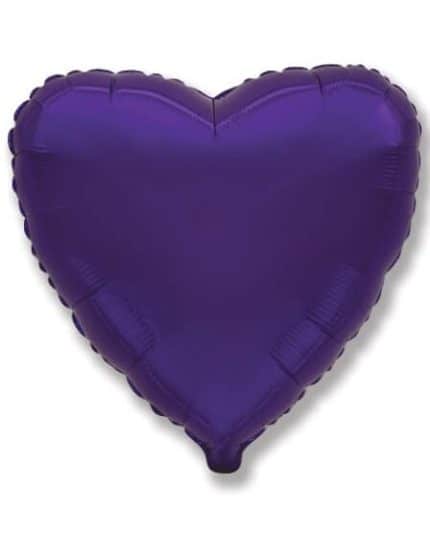 Сердце Фиолетовый 46см