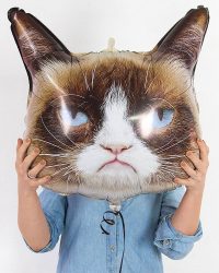 35532_Шар_(28_71_см)_Фигура_Сердитая_кошка_1_шт_1