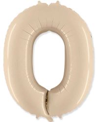 901760SC_Шар_(40_102_см)_Цифра_0_Кремовый_1_шт